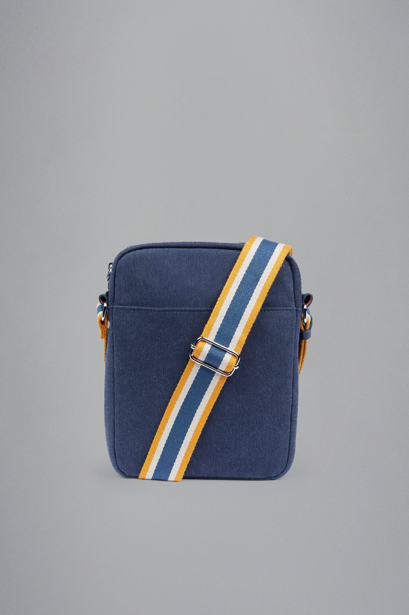 Paul & Shark Recycled Canvas Water-resistant Messenger Bag | Navy