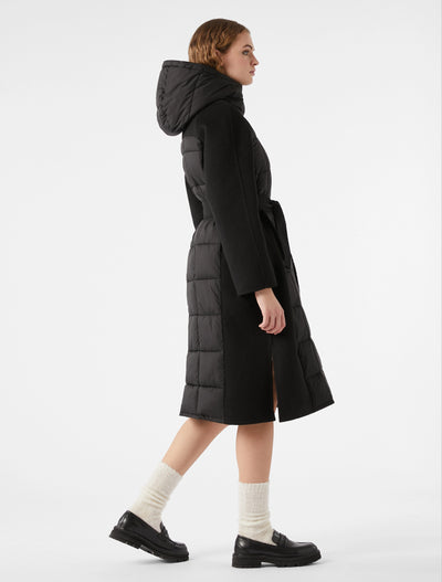 PennyBlack Technical Fabric and Cloth Coat Nuoro | Black