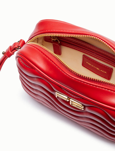 PennyBlack Quilted Camera Bag | Red
