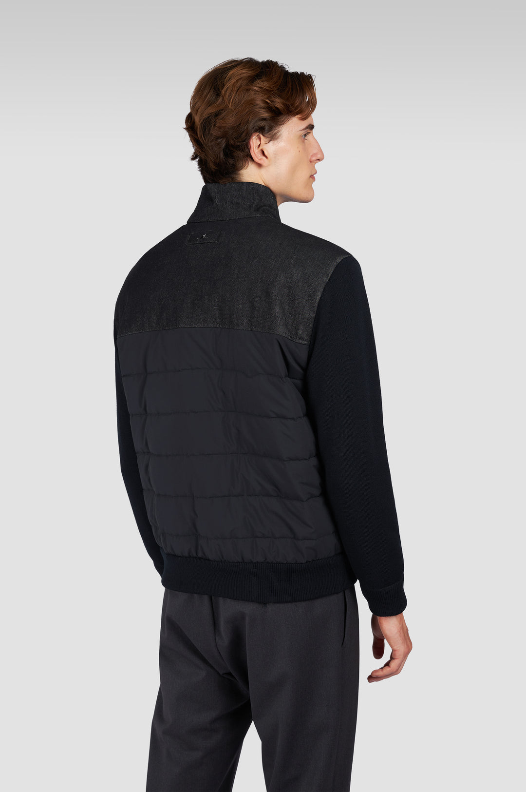 Paul & Shark Denim Details Cool Touch Wool Jacket | Navy