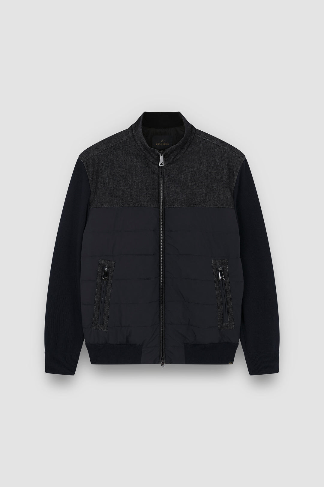 Paul & Shark Denim Details Cool Touch Wool Jacket | Navy