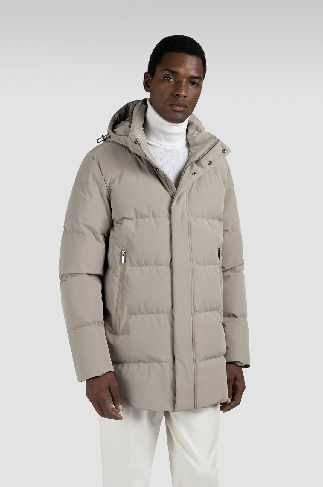 Paul & Shark Re-shark Typhoon Stretch Re-Goose Down Parka | Beige