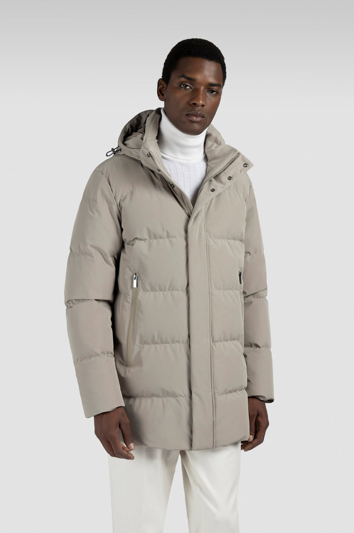 Paul & Shark Re-shark Typhoon Stretch Re-Goose Down Parka | Beige