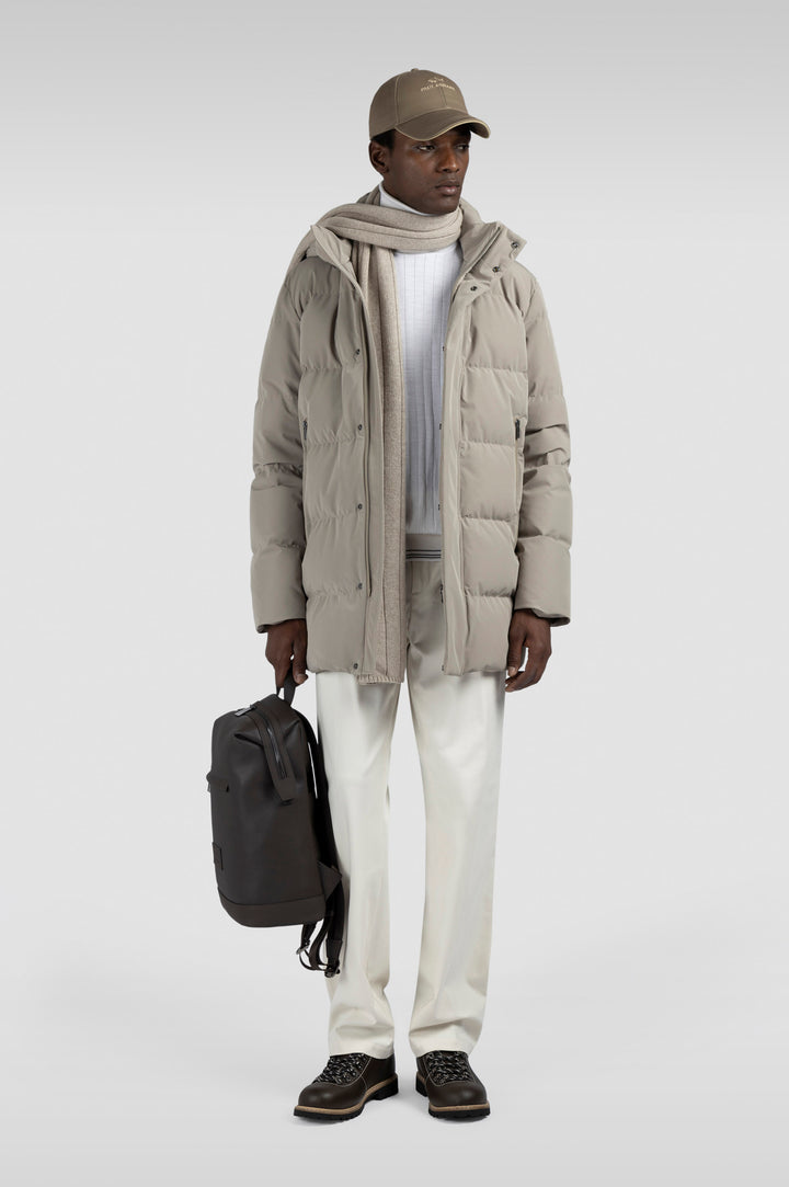Paul & Shark Re-shark Typhoon Stretch Re-Goose Down Parka | Beige