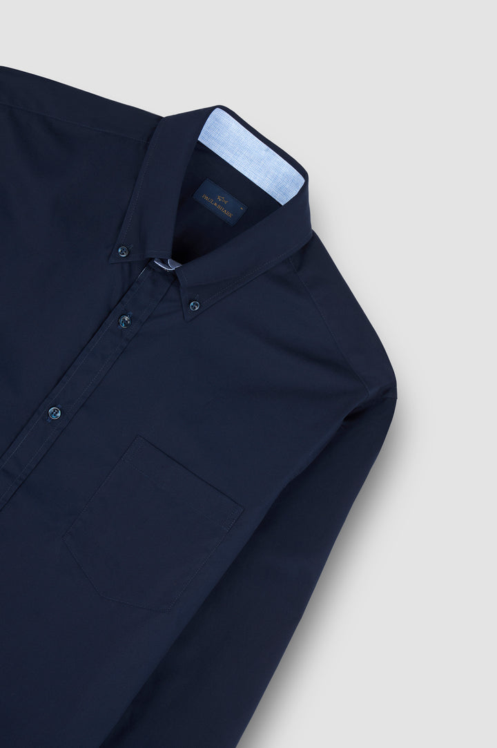 Paul & Shark Cotton Poplin Shirt | Navy