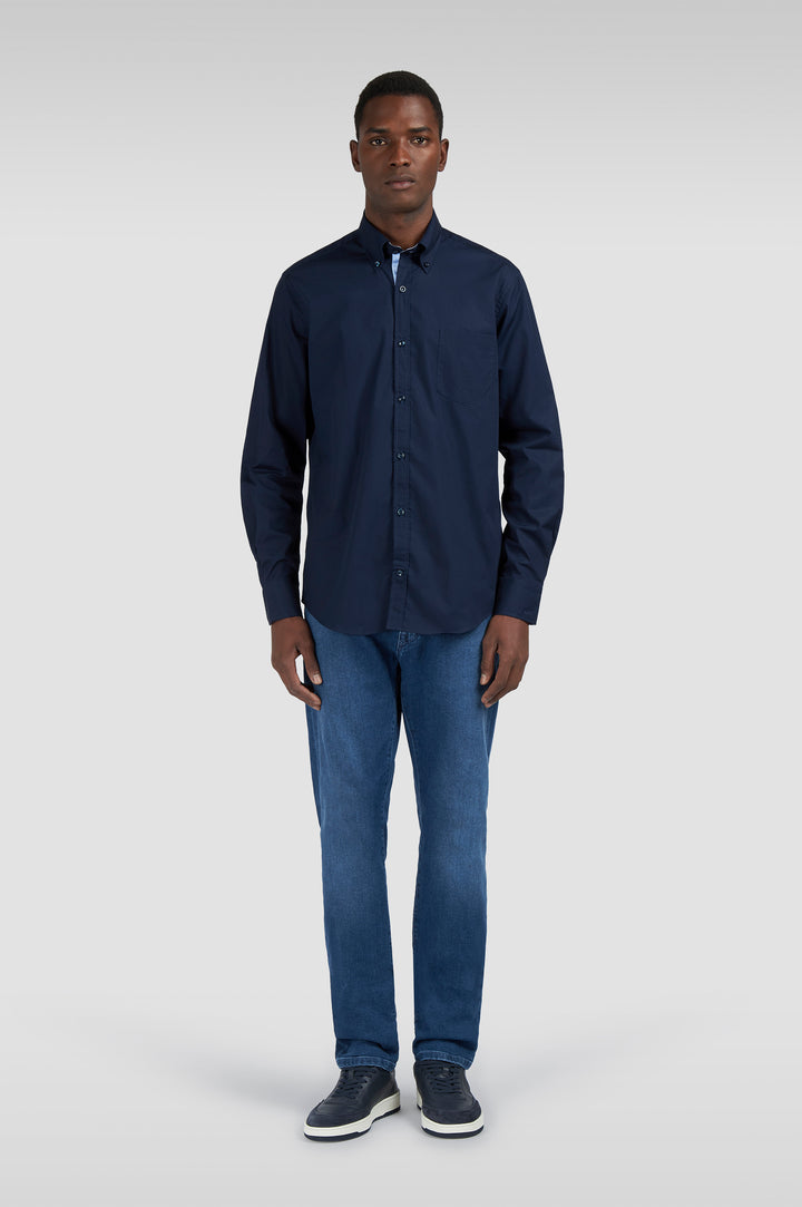 Paul & Shark Cotton Poplin Shirt | Navy