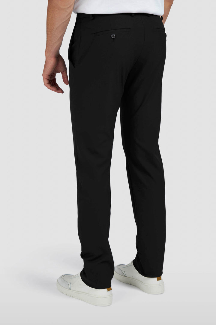 Paul & Shark Dynamic Stretch Nylon Regular fit Chino with Shark Fin | Black