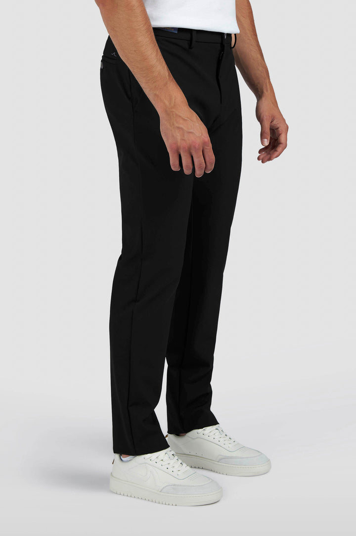 Paul & Shark Dynamic Stretch Nylon Regular fit Chino with Shark Fin | Black