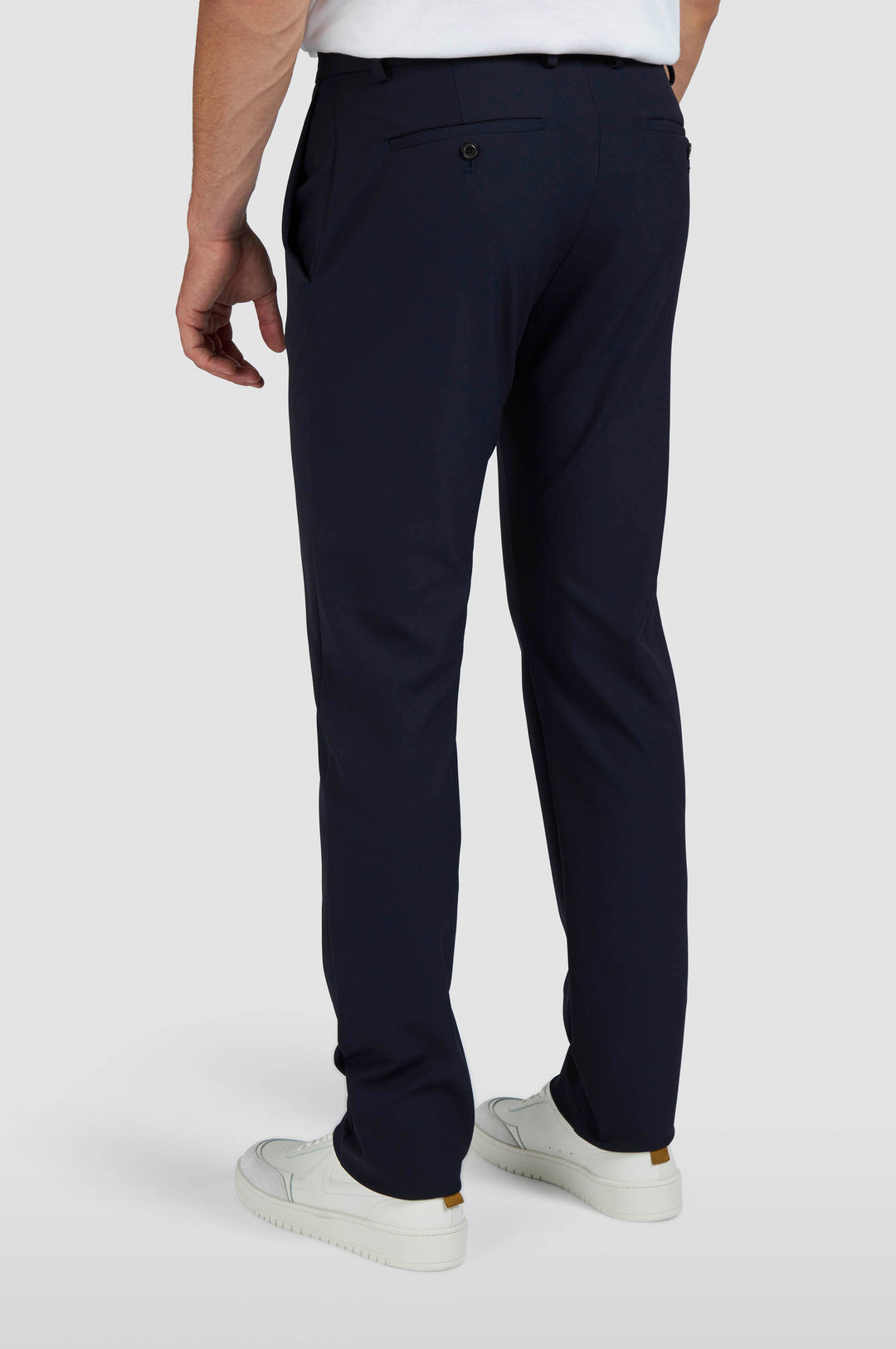 Paul & Shark Dynamic Stretch Nylon Regular fit Chino with Shark Fin | Navy