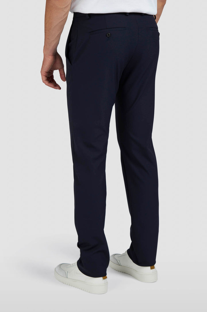 Paul & Shark Dynamic Stretch Nylon Regular fit Chino with Shark Fin | Navy