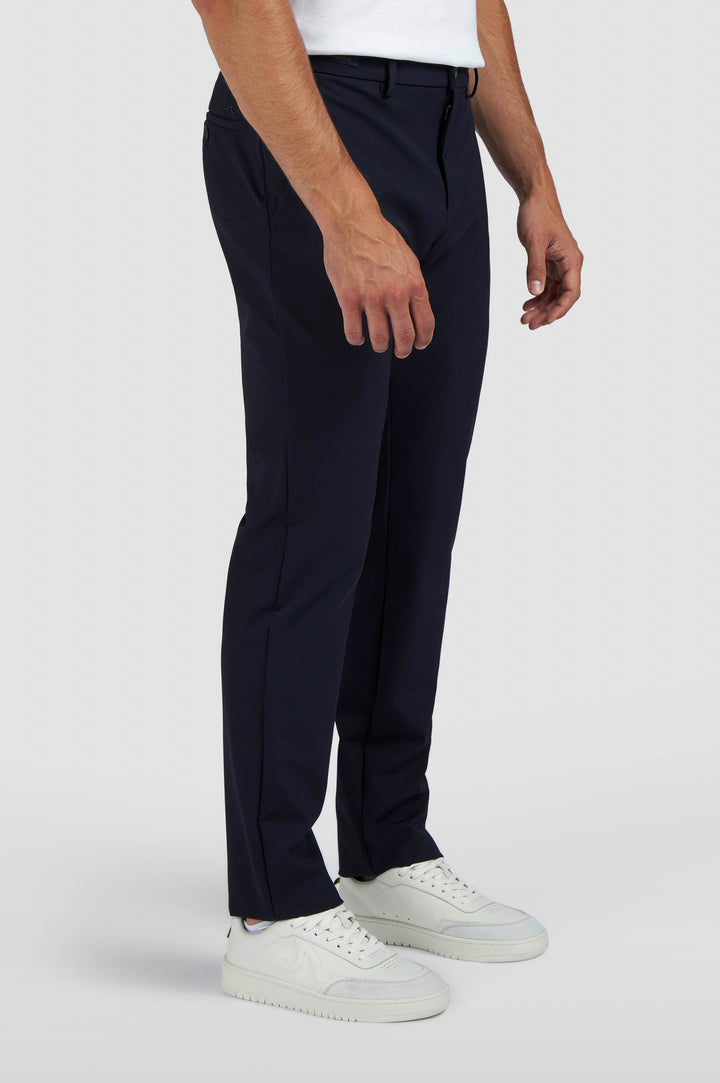 Paul & Shark Dynamic Stretch Nylon Regular fit Chino with Shark Fin | Navy