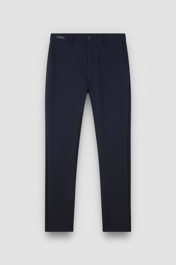 Paul & Shark Dynamic Stretch Nylon Regular fit Chino with Shark Fin | Navy