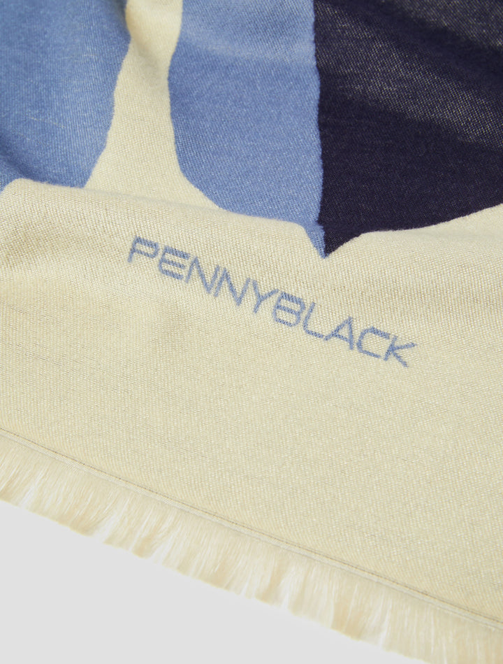 PennyBlack Fagiani Stole | Navy Floral