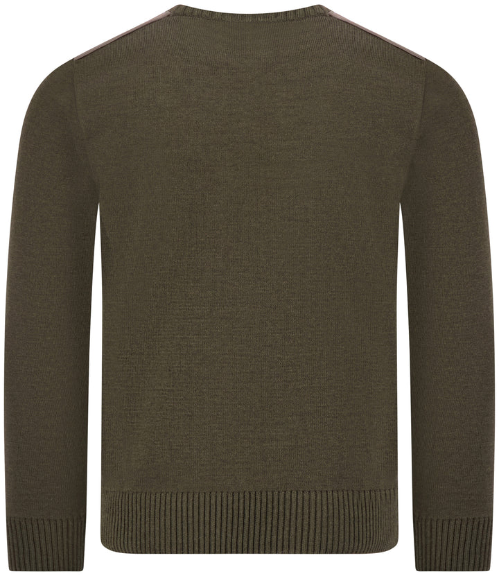 Paul & Shark Typhoon Re4x4 Soft Cool Touch Wool Crewneck | Olive