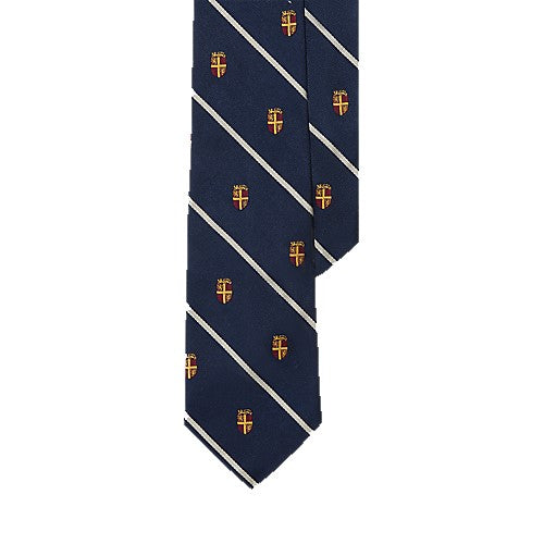Ralph Lauren Striped Silk Tie | Navy