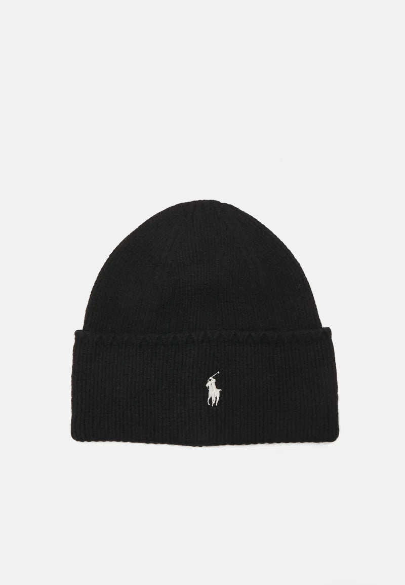 Ralph Lauren Wool Beanie | Black Dust