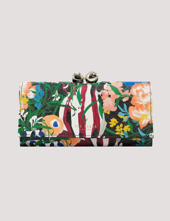 Ted Baker Buanne Bouquet Printed Leather Large Bobble Purse | Multicolor