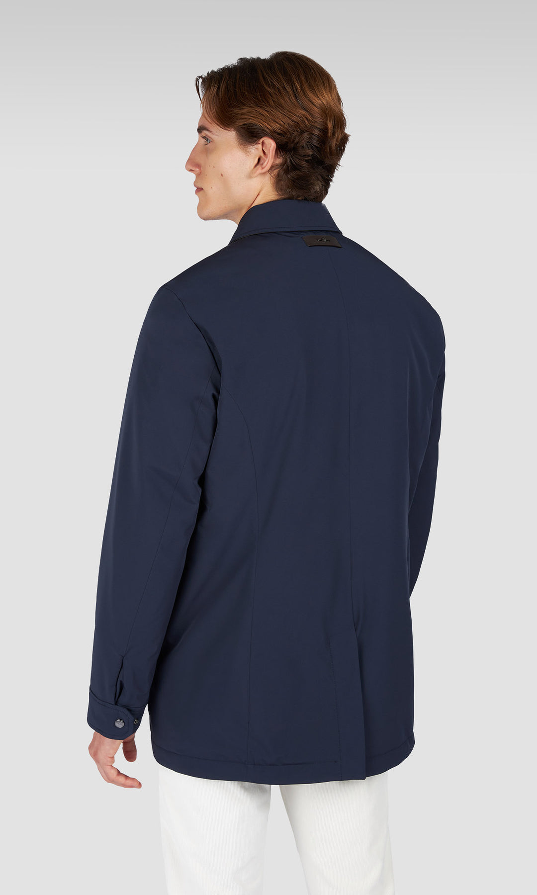 Paul & Shark Typhoon Re-4X4 Stretch Carcoat with Shirt Collar | Navy