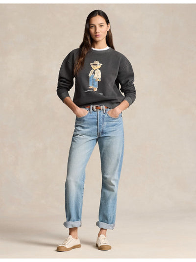 Ralph Lauren Polo Bear Round Neck Sweatshirt | Pebble Black