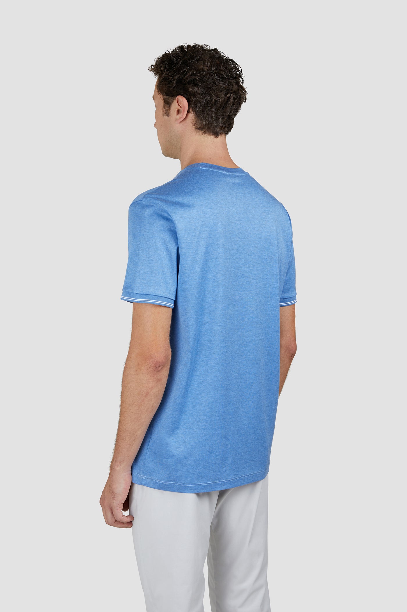 Paul & Shark Double Mercerised Jersey Cotton T-shirt | Blue