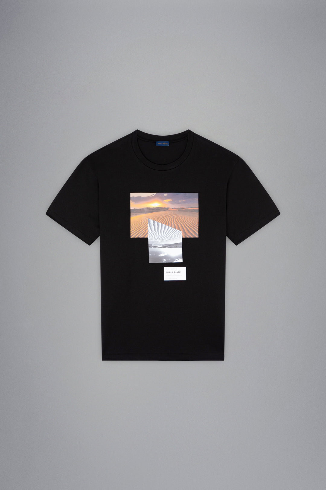Paul & Shark Cotton Jersey T-shirt with Prints | Black