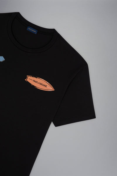 Paul & Shark T-shirt with Prints | Black