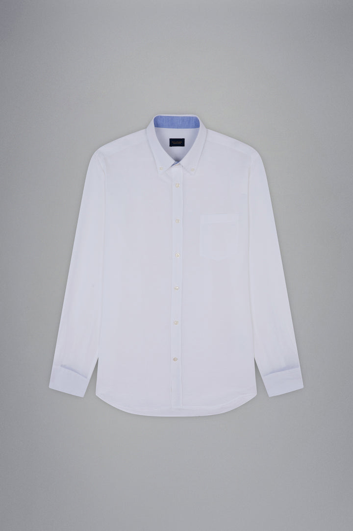 Paul & Shark Linen and Cotton Shirt | White