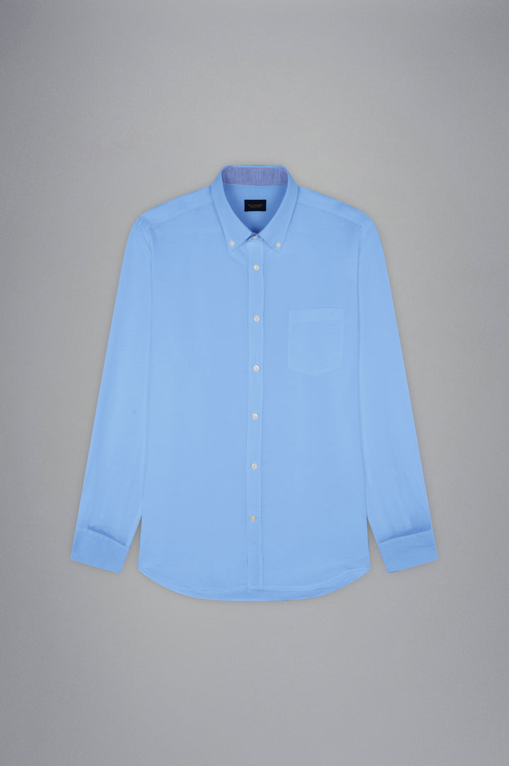 Paul & Shark Linen and Cotton Shirt | Light Blue