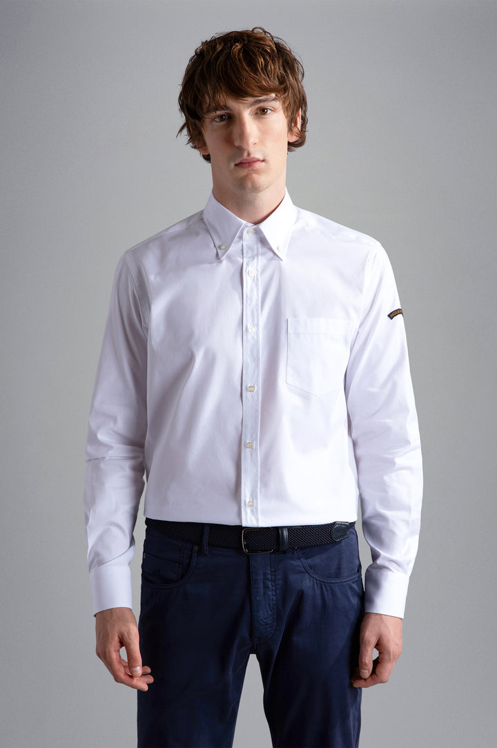 Paul & Shark Cotton Oxford Shirt | White