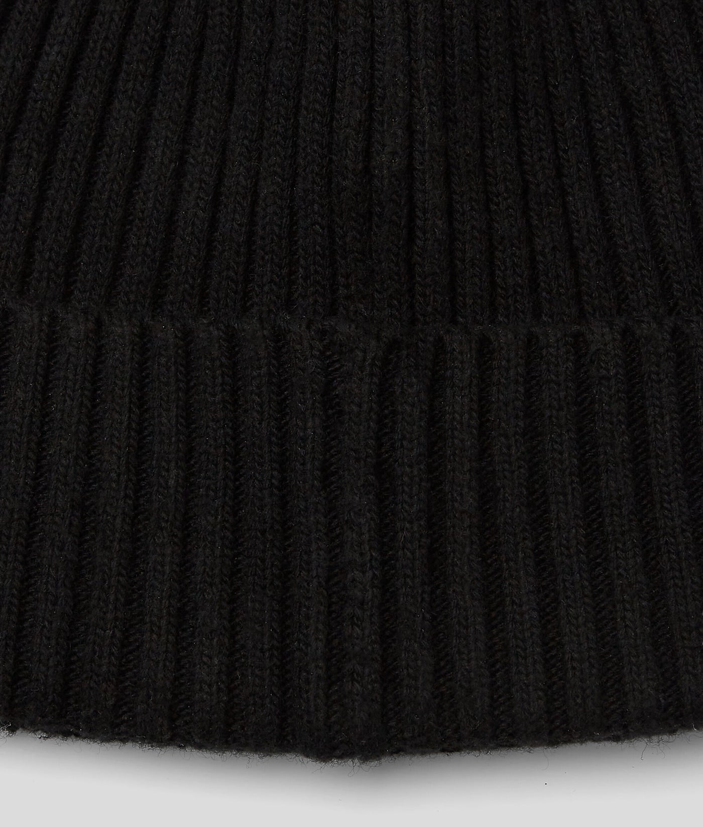 Karl Lagerfeld Logo Ribbed Men's Beanie | Black