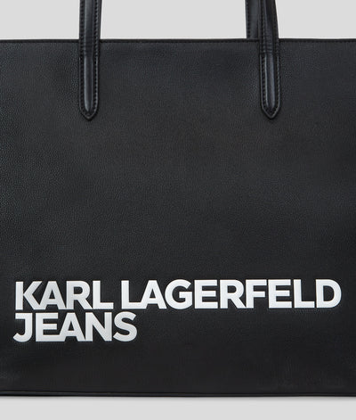 Karl Lagerfeld Logo Large Tote Bag | Black