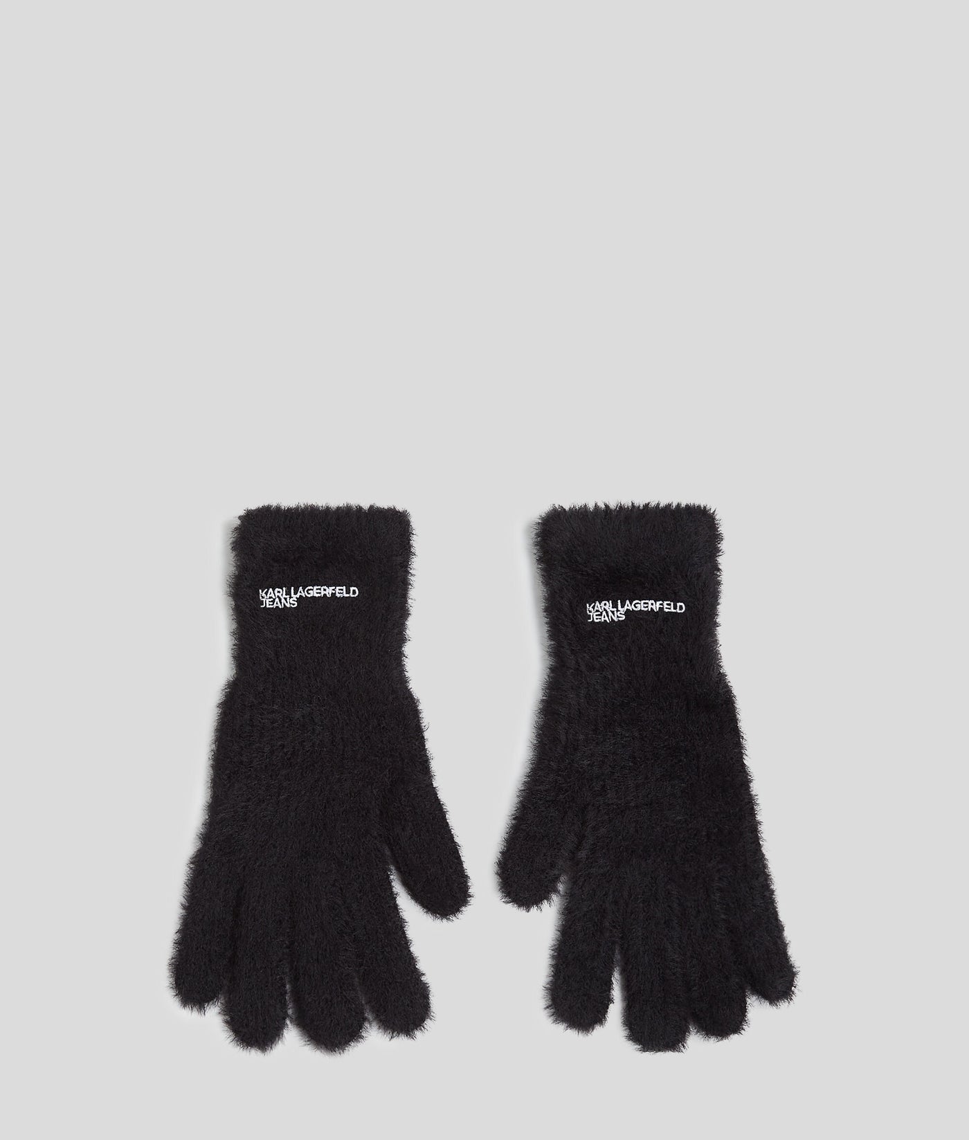 Karl Lagerfeld Women's Fluffy Gloves | Black