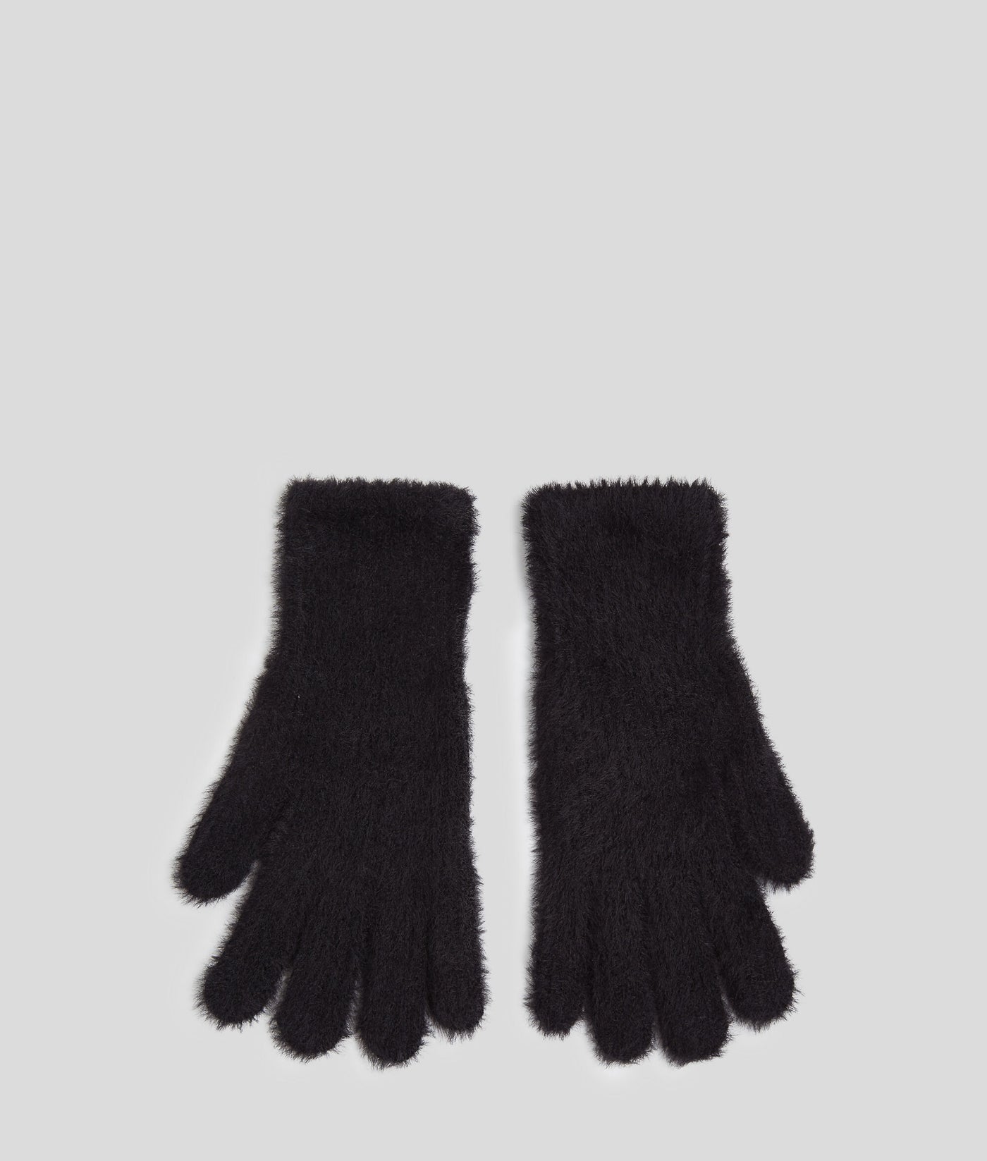 Karl Lagerfeld Women's Fluffy Gloves | Black