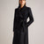 Ted Baker Rose Wool Wrap Midi Coat | Black