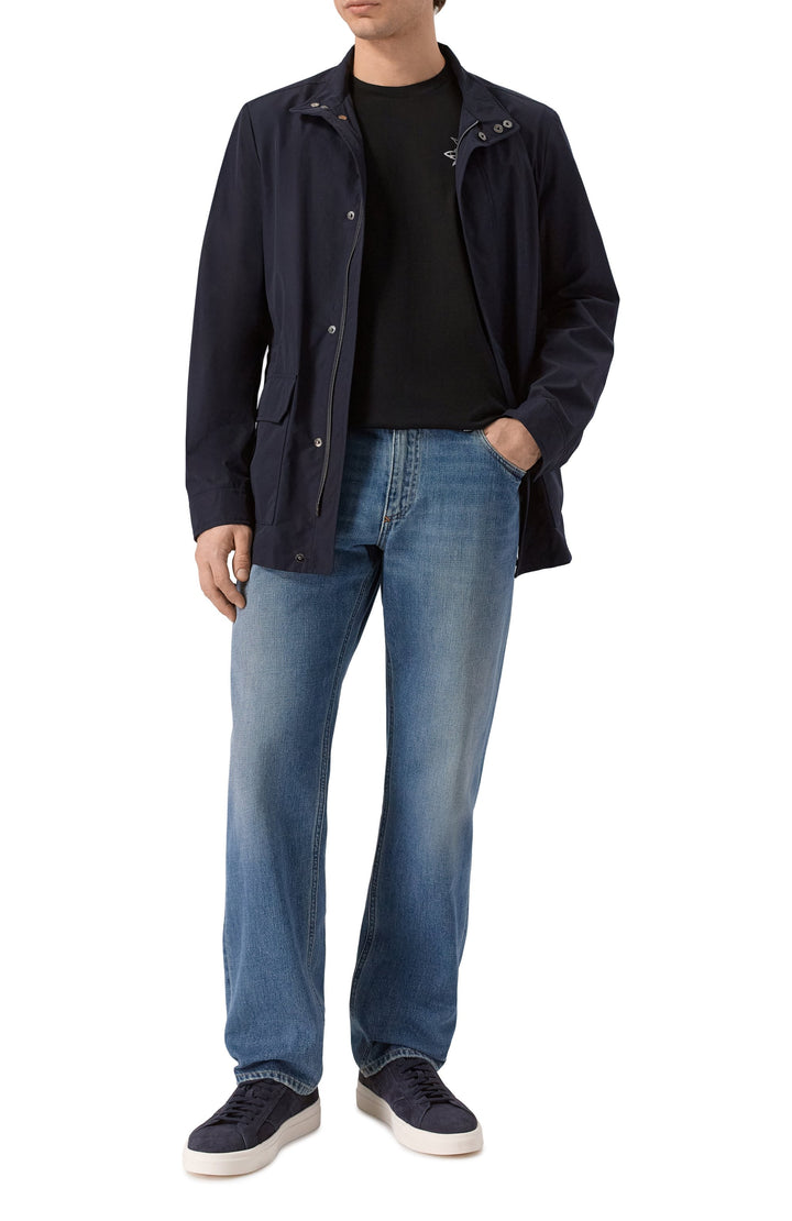 Paul & Shark Double Mercerised Cotton Jersey T-shirt | Black