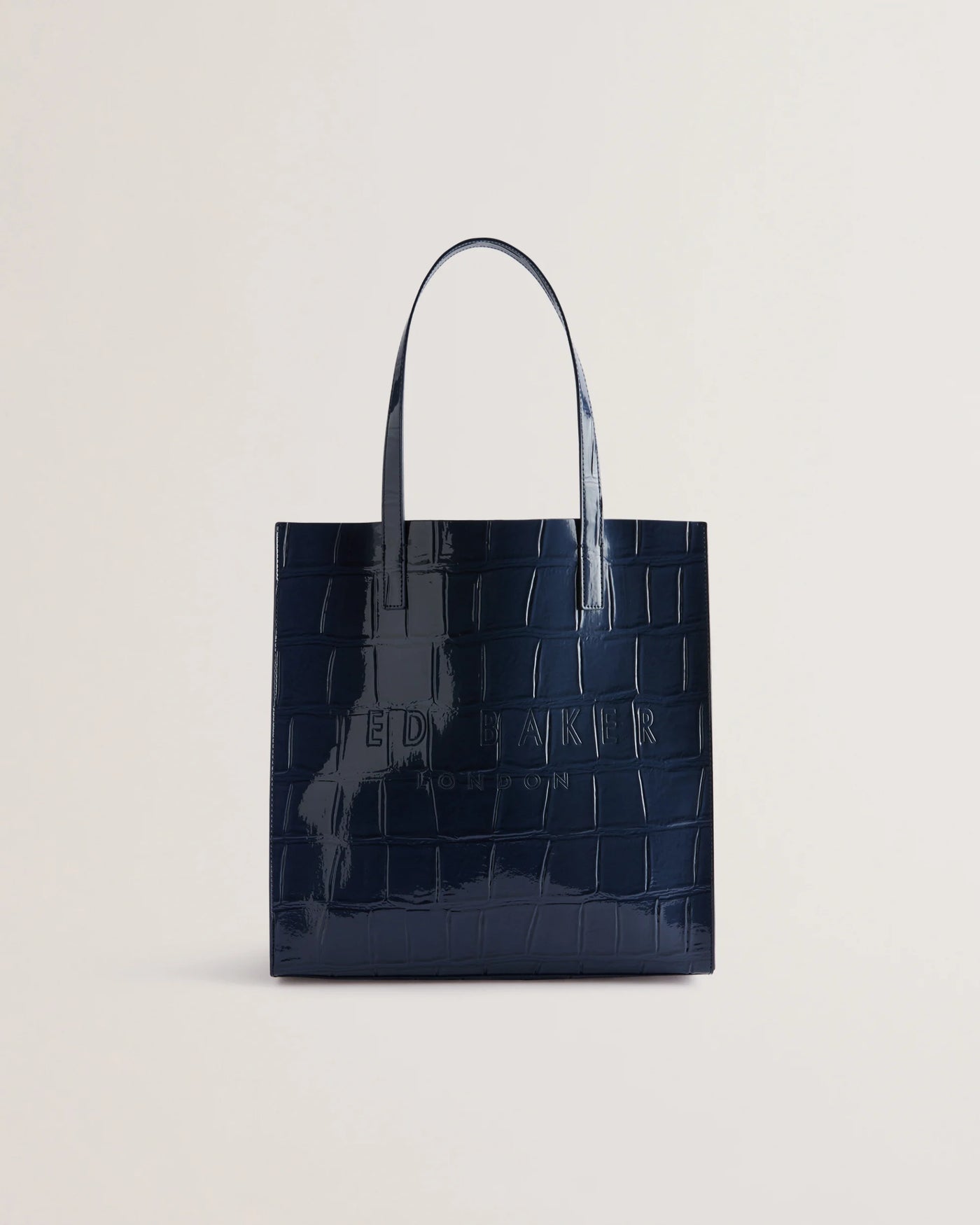 Ted Baker Croccon Croc Detail Large Icon Bag | Dark Blue