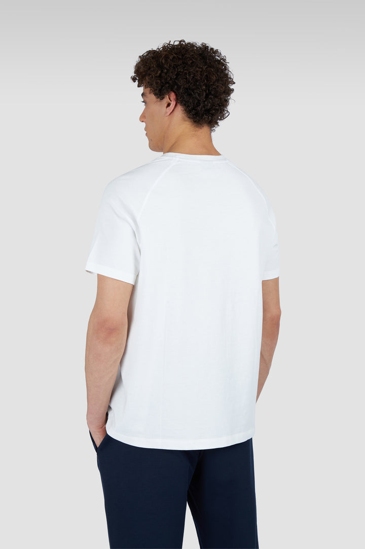 Paul & Shark Embroidered Fin Cotton Jersey T-shirt | Cream