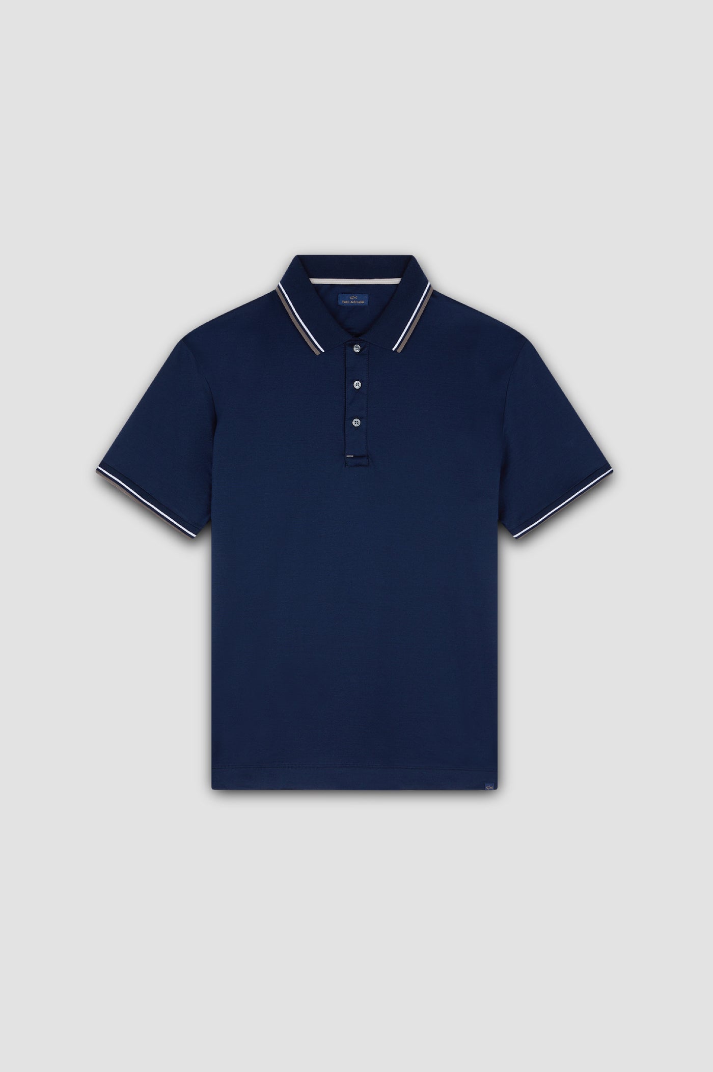 Paul & Shark Double Mercerised Jersey Cotton Polo Shirt | Navy