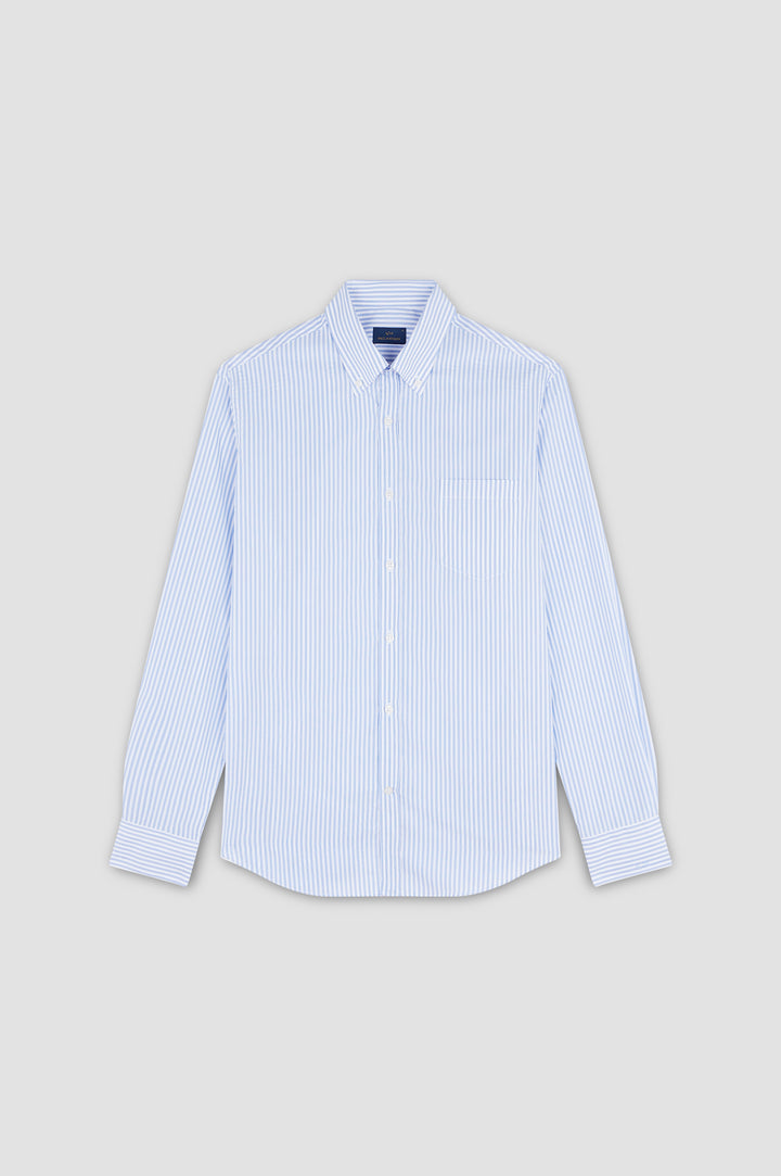 Paul & Shark Cotton Poplin Shirt | Blue/White
