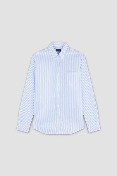 Paul & Shark Cotton Poplin Shirt | Blue/White