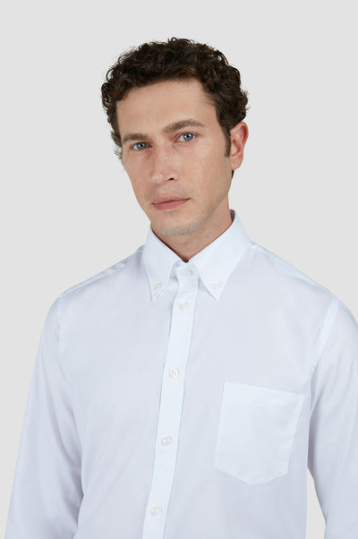 Paul & Shark Cotton Summer Oxford Shirt | White