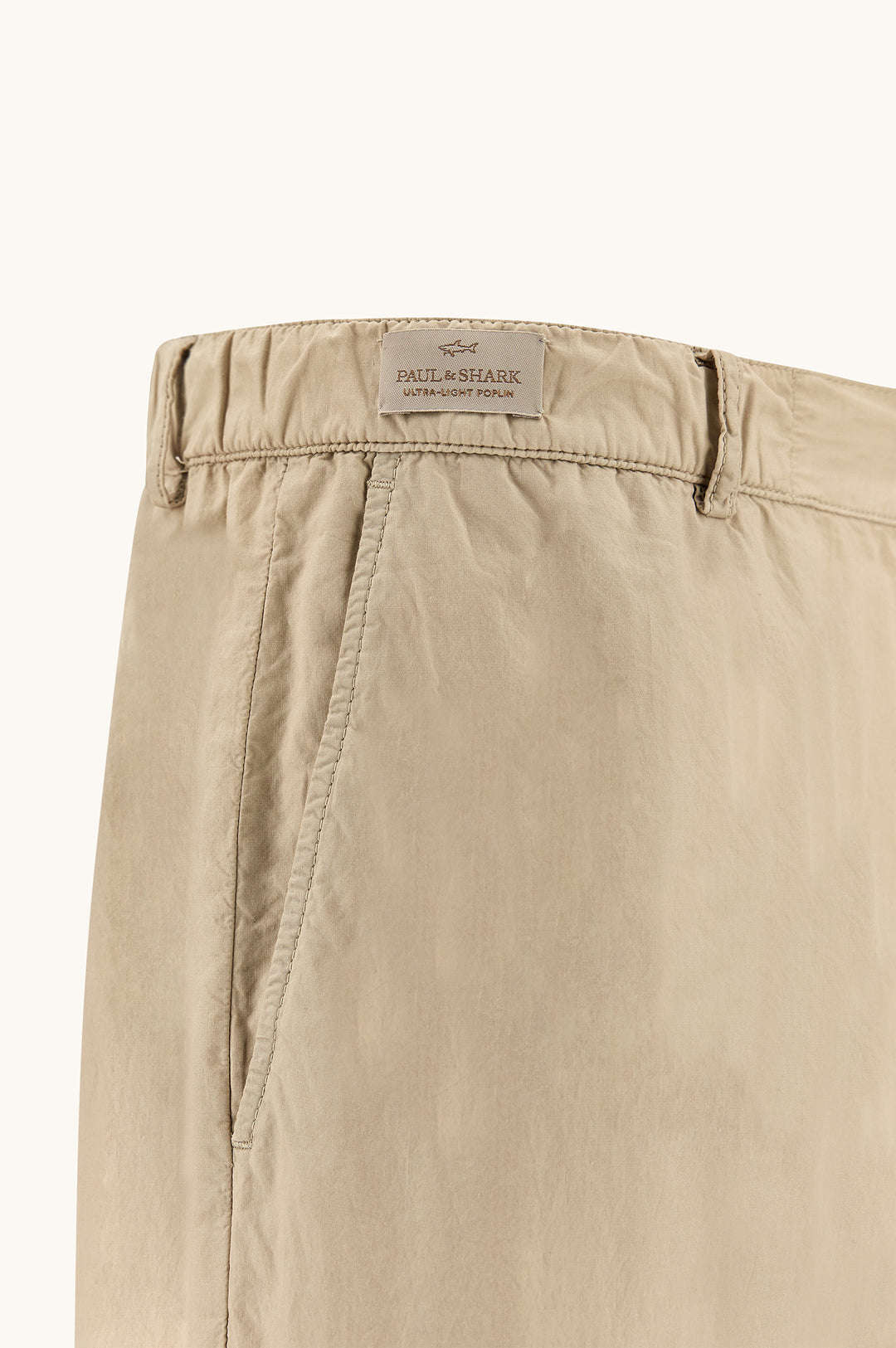 Paul & Shark Chino Pants in Ultralight Poplin Cotton | Beige