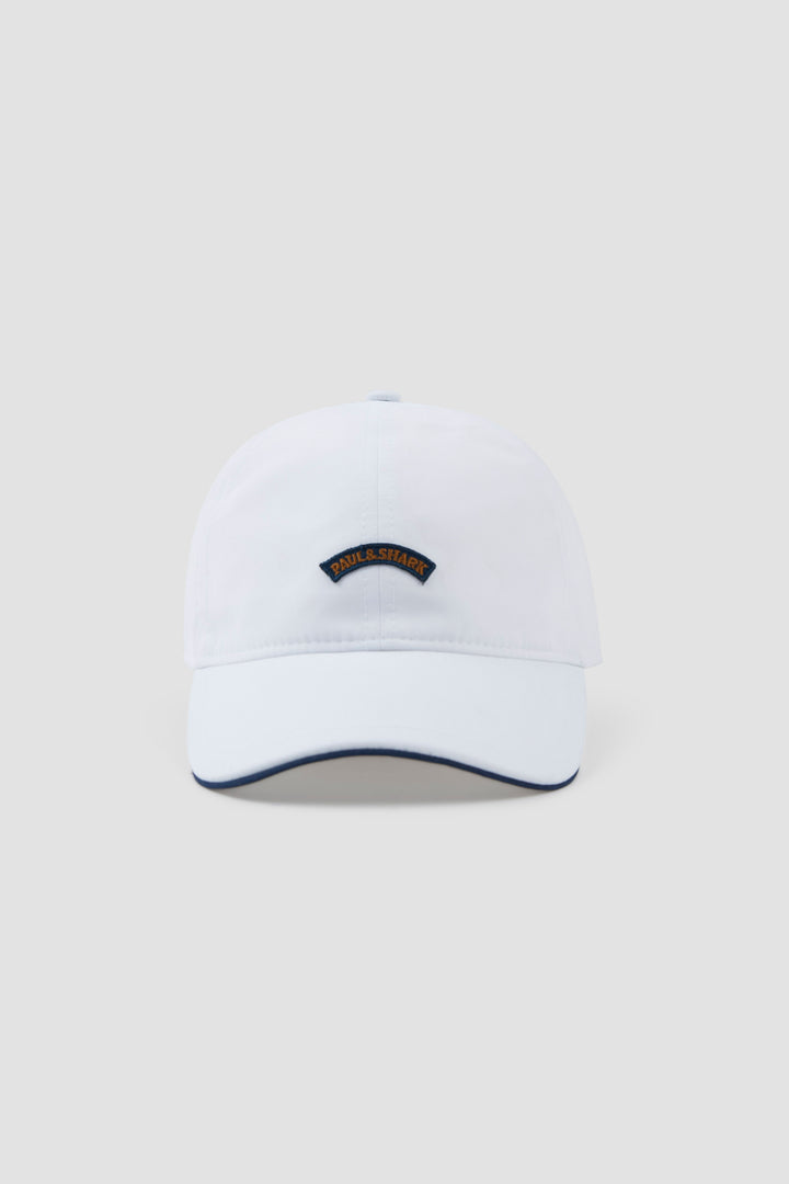 Paul & Shark Baseball Hat with Moon Badge | White