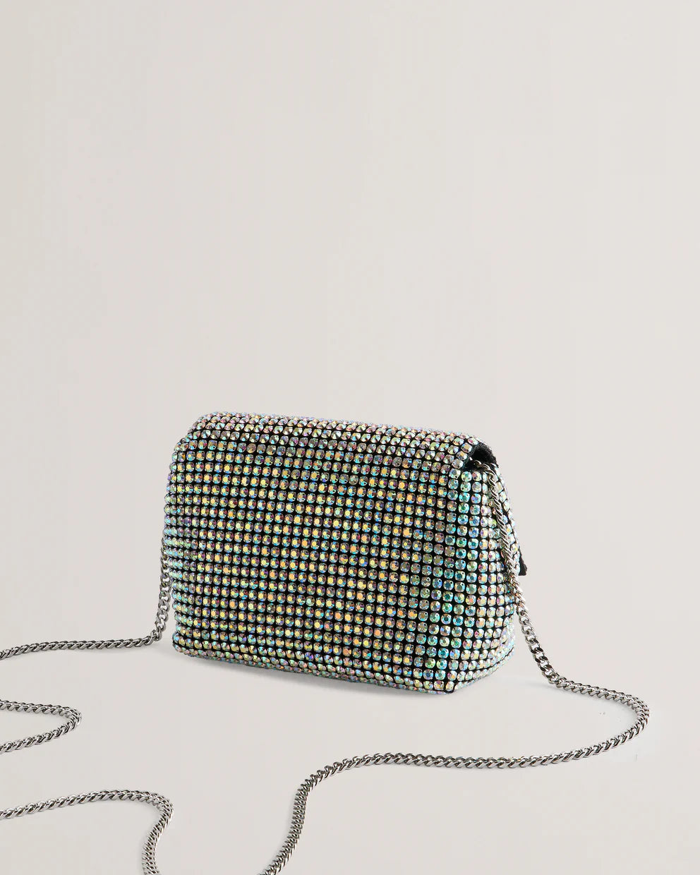 Ted Baker Gliters Crystal Mini Cross Body Bag | Silver