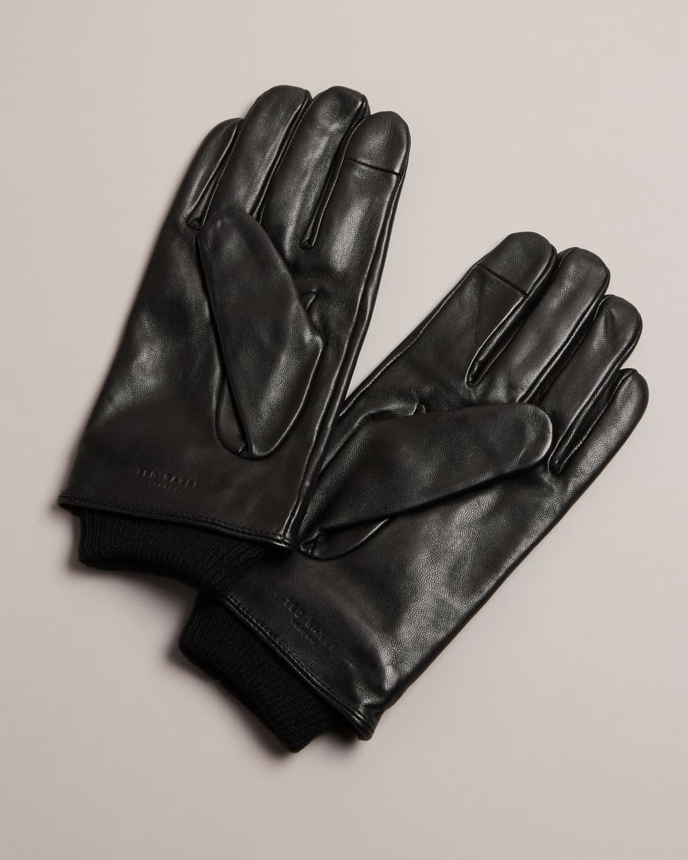 Ted Baker Ballat Leather Gloves | Black