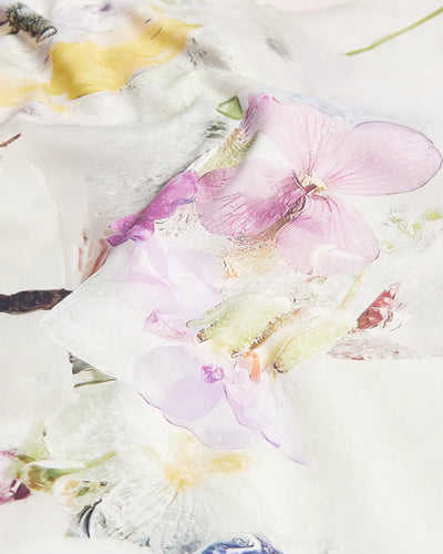 Ted Baker Lilyha Floral Scuba Bodycon Midi Dress | White