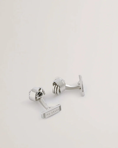 Ted Baker Knotted Cufflinks | Silver