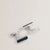 Ted Baker Carbie Carbon Fibre Cufflinks | Silver