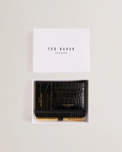 Ted Baker Peryyy Croc Effect A6 Notebook+Cardholder | Black