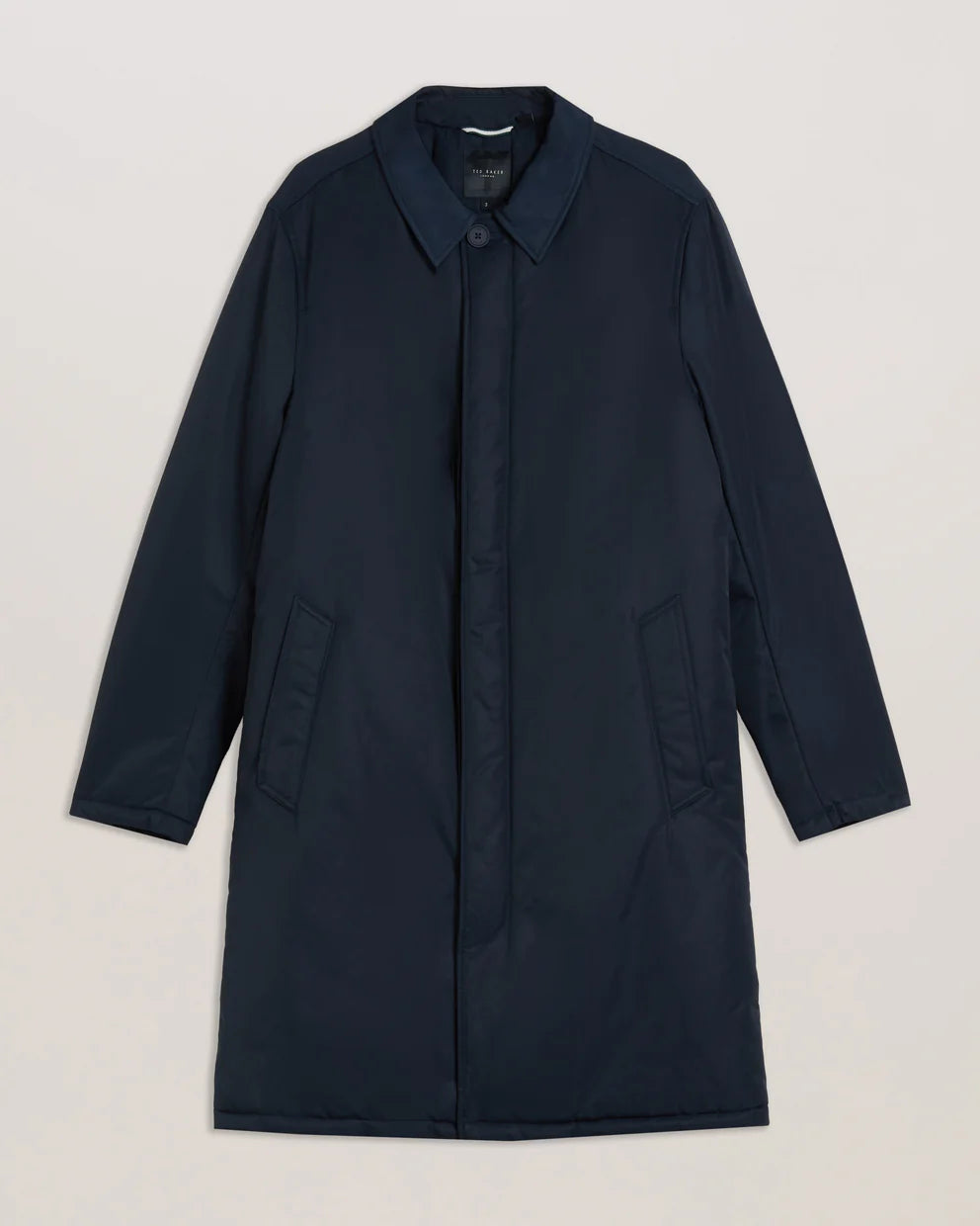 Ted Baker Marx Nylon Sateen Wadded Car Coat | Navy